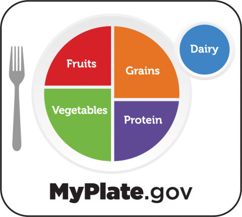 myplate.gov balanced meal graphic